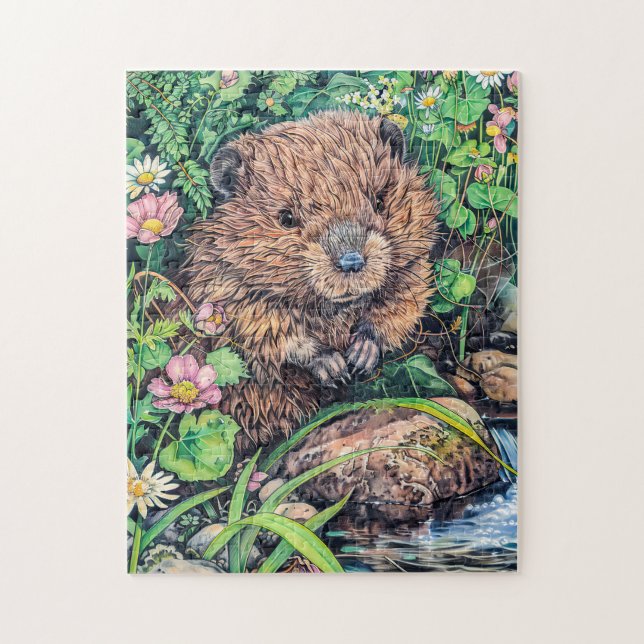 Puzzle Little Beaver par Creek Bank (Vertical)