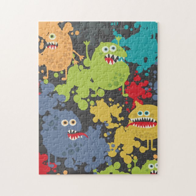 Puzzle Little cute funny monsters (Vertical)