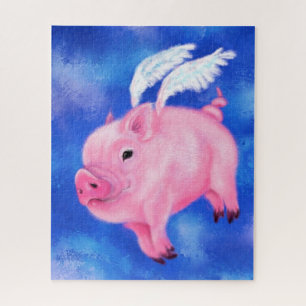 Puzzle Little Flying Piggy Angel - Collection d'oeuvres d