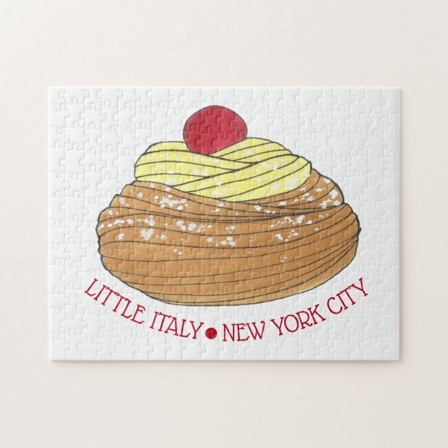Puzzle Little Italy NYC Boulangerie italienne Zeppole Pât (Horizontal)
