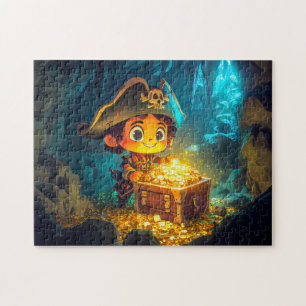 Puzzle Little Pirate découvre un trésor dans une grotte