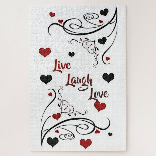 Puzzle Live Laugh Love (Vertical)