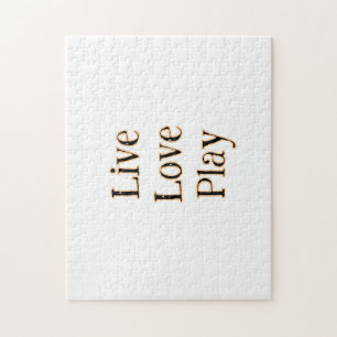 Puzzle Live love play black orange sport player moderne q