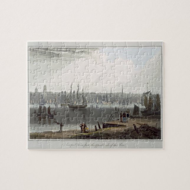 Puzzle Liverpool, pris du bord opposé du riv (Horizontal)