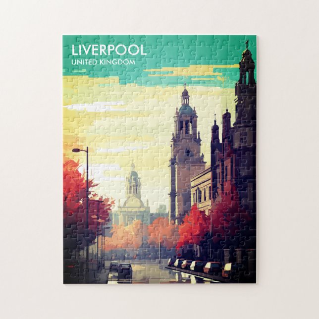 Puzzle Liverpool Royaume-Uni Travel (Vertical)