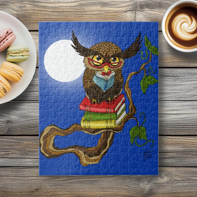 Puzzle Livres Cute Owl (Créateur téléchargé)