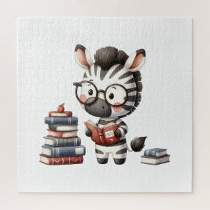 Puzzle Livres de lecture Zèbre.