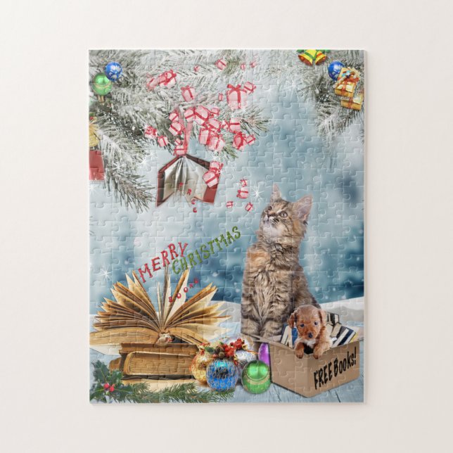 Puzzle Livres gratuits pour Noël (Vertical)