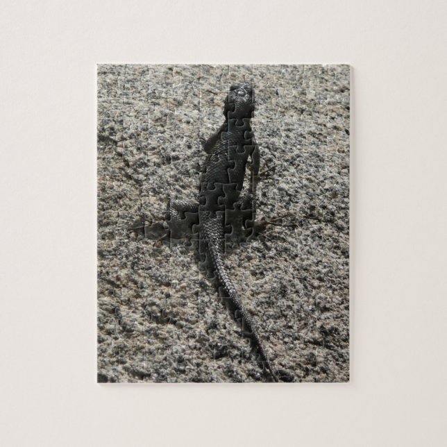 Puzzle Lizard noir (Vertical)