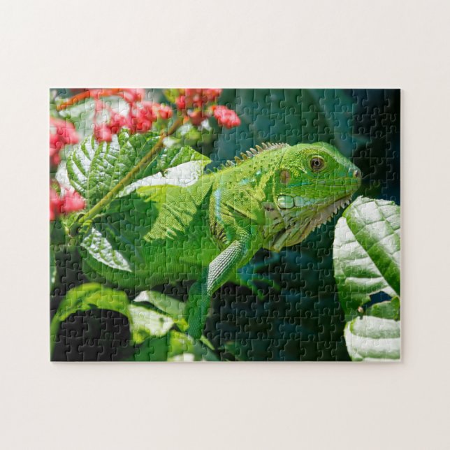 Puzzle Lizard vert Iguana (Horizontal)