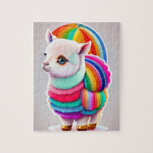 Puzzle Llama Fluffée Cute
