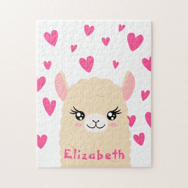 Puzzle Llama Love (Vertical)