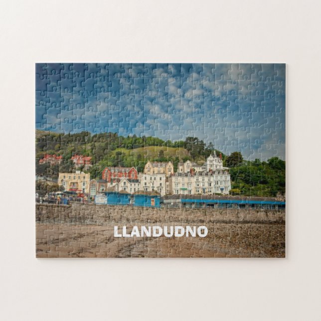 Puzzle Llandudno Pittoresque Vue sur la plage du littoral (Horizontal)