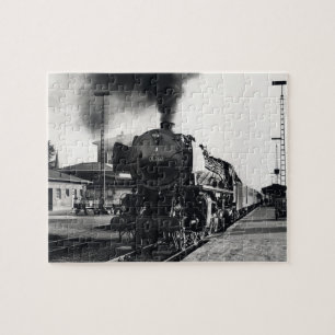 Puzzle Locomotive à vapeur vintage chemin de fer