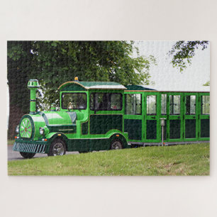Puzzle Locomotive de train routier vert