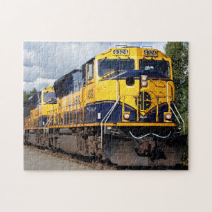 Puzzle locomotive du moteur ferroviaire de l'Alaska