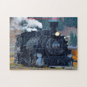 Puzzle Locomotive Durango Colorado. Vœux de Noël