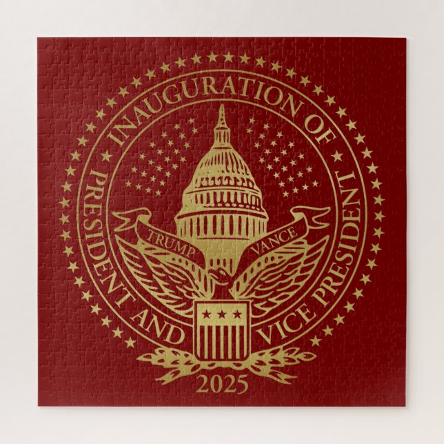 Puzzle Logo de l'inauguration du président Trump Vance (Vertical)