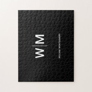 Puzzle Logo de marque noire Entreprise