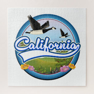 Puzzle Logo de vacances des oies de Californie