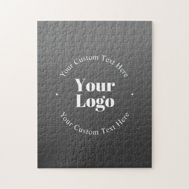 Puzzle Logo d'entreprise ou design & texte modifiable (Vertical)