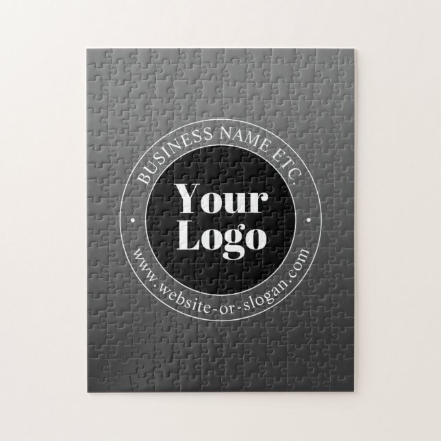 Puzzle Logo d'entreprise ou design & texte modifiable (Vertical)
