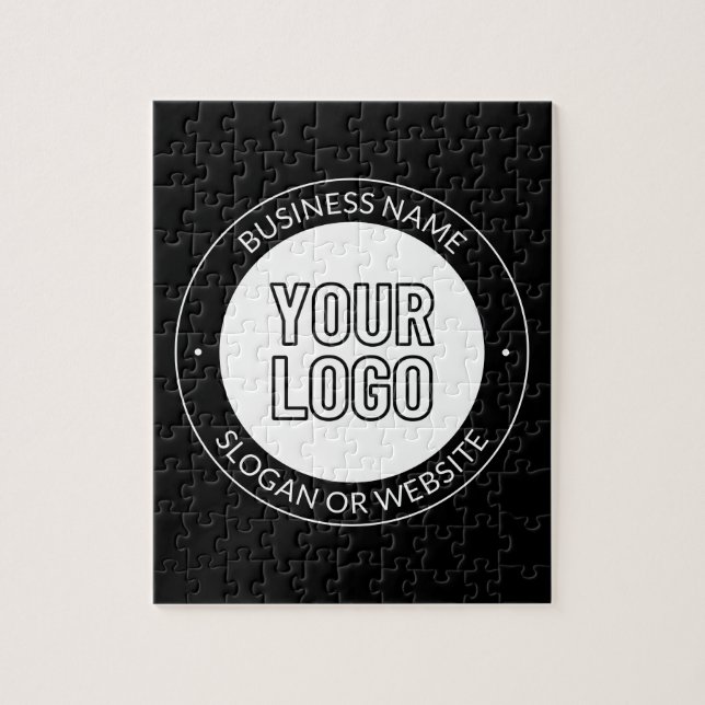 Puzzle Logo d'entreprise ou Modèle de texte de conception (Vertical)