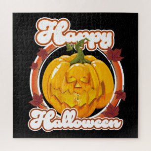 Puzzle Logo Happy Halloween
