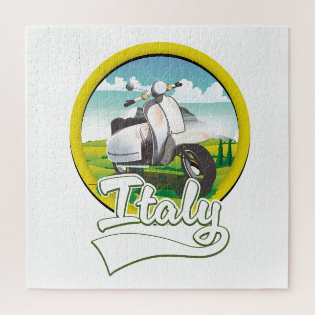 Puzzle logo Italie Voyage Scooter (Vertical)