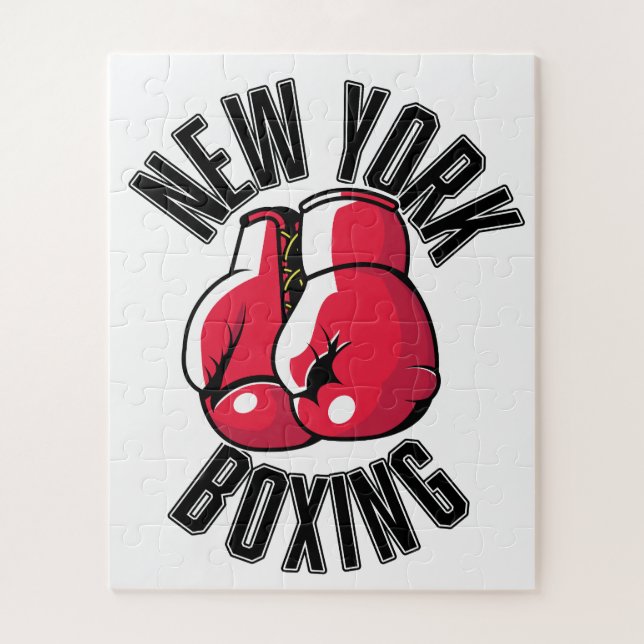 Puzzle logo New York Boxing (Vertical)