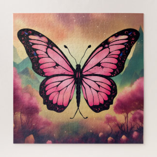 Puzzle Logo Papillon | Beau Papillon Coloré