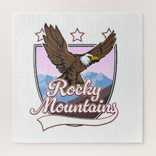 Puzzle Logo Rocky Mountains