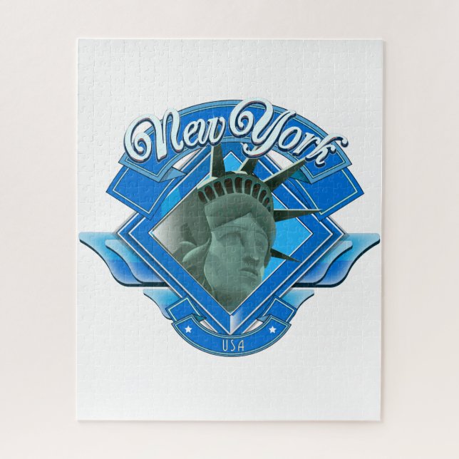 Puzzle Logo vintage New York Liberty (Vertical)