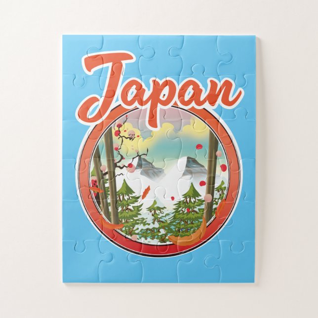 Puzzle logo voyage Japon (Vertical)