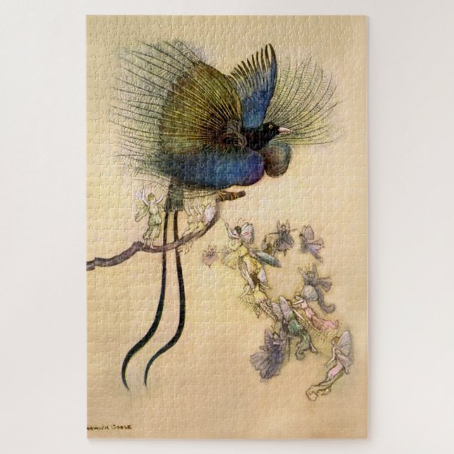 Puzzle « L'Oiseau le plus beau » par Warwick Goble (Vertical)
