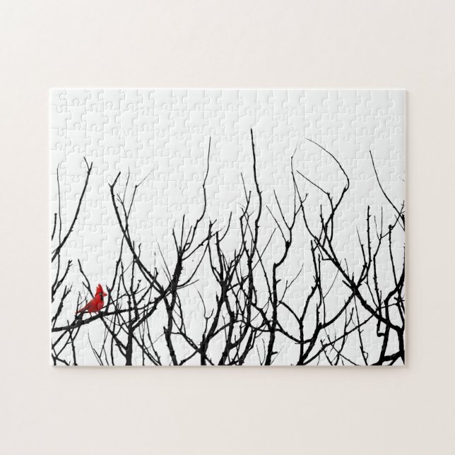 Puzzle L'oiseau rouge par des poivrons de Leslie (Horizontal)