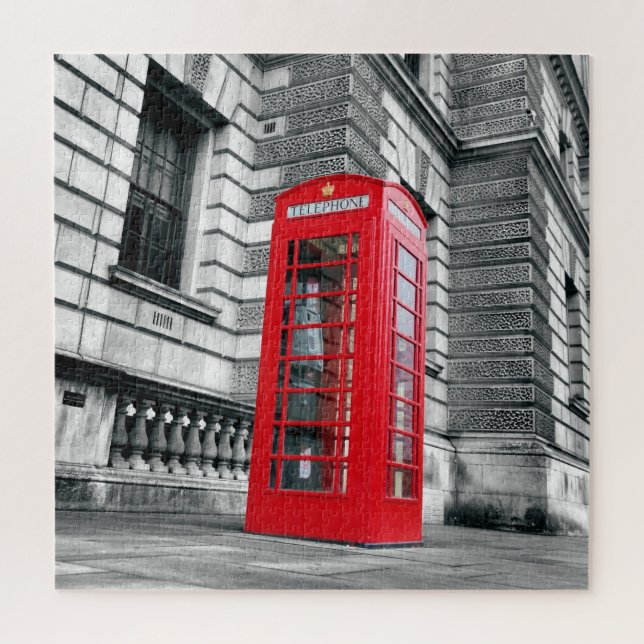 Puzzle London Red Phone Box - 20x20 - 676 pcs. (Vertical)