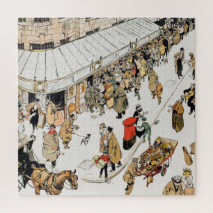 Puzzle London street, file pour le billet de théâtre West