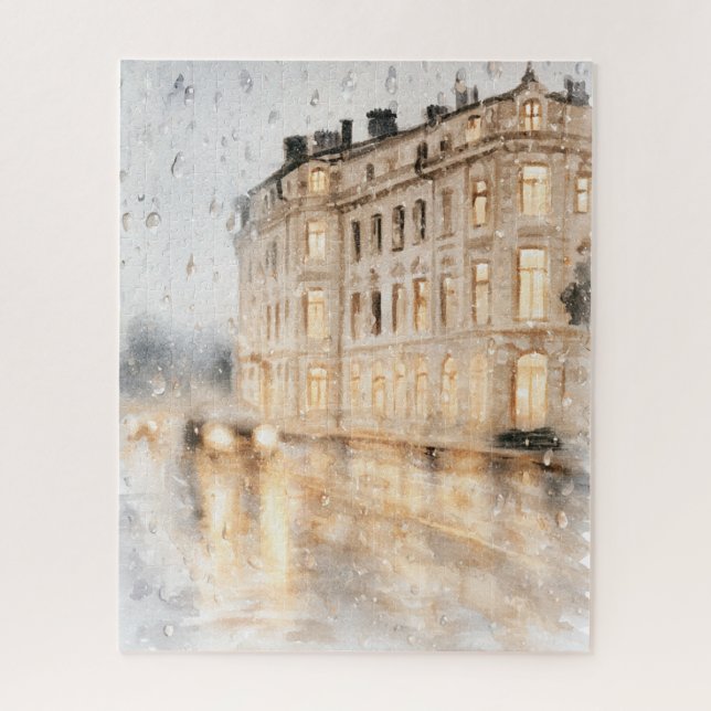 Puzzle Londres, Angleterre Jour Pluvieux (Vertical)