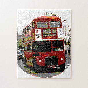 Puzzle Londres Red Bus Art Travel