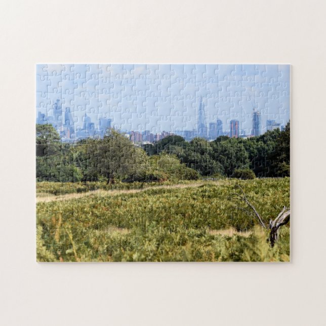 Puzzle Londres Skyline depuis Richmond Park - 11x14 pouce (Horizontal)