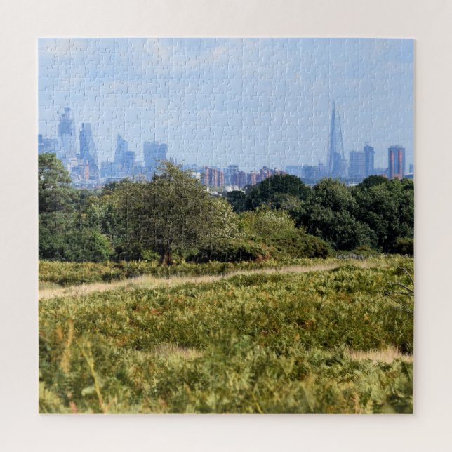 Puzzle Londres Skyline depuis Richmond Park - 20x20 pouce (Vertical)
