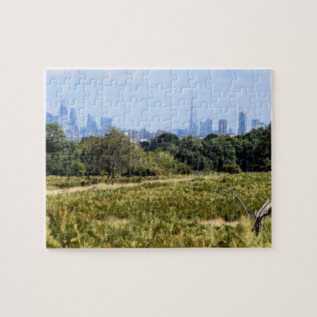 Puzzle Londres Skyline depuis Richmond Park - 8x10 pouces (Horizontal)