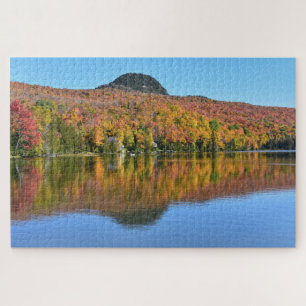 Puzzle Long Pond en automne, Westmore, Vermont