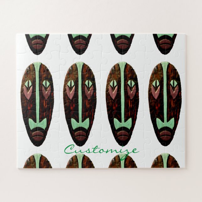 Puzzle Long Tonnerre de Masque Tiki (Horizontal)