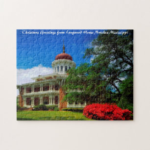 Puzzle Longwood House Natchez voeux de Noël