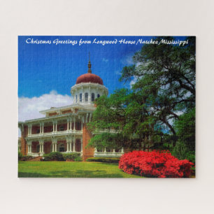 Puzzle Longwood House Natchez voeux de Noël