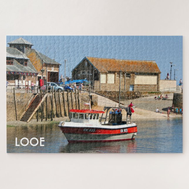 Puzzle Looe : Bateau de pêche, Cornouailles, Angleterre (Horizontal)