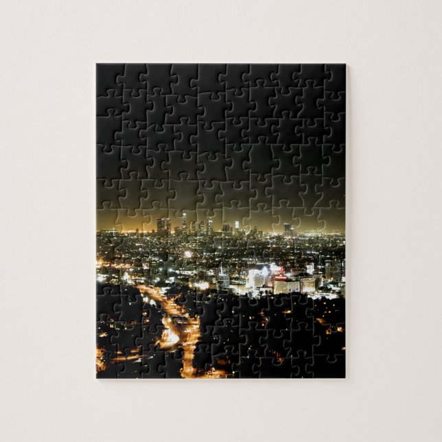 Puzzle Los Angeles, belle nuit de CA (Vertical)