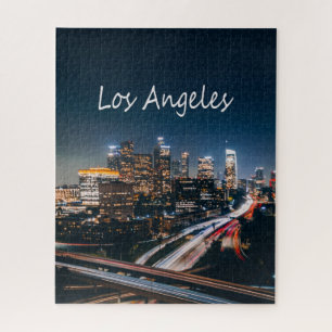 Puzzle Los Angeles California City Skyline la nuit